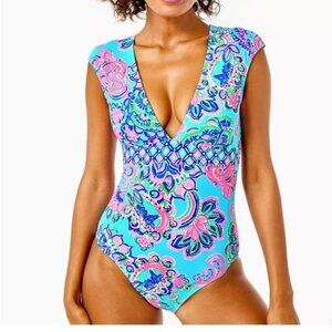 Lilly Pulitzer Imogen Swimsuit Jungle Horizon